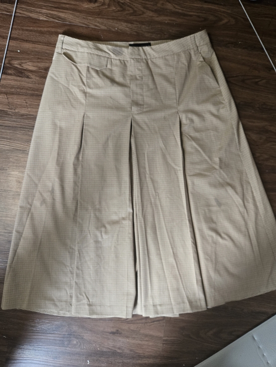 Zara Dresses & Skirts - Zara Beige Plaid Midi Skirt